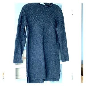 Milly grey cable knit sweater dress
